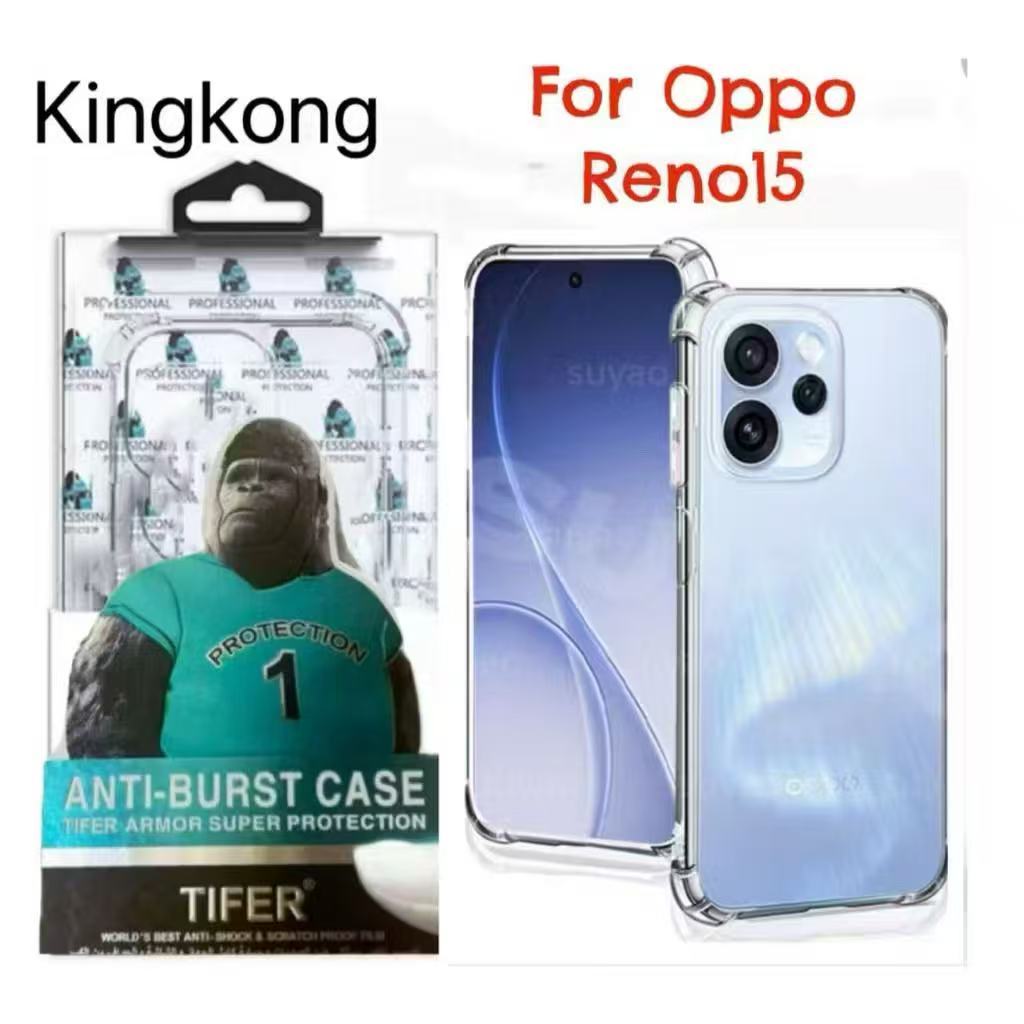 Kingkong เคสใสกันกระแทก สำหรับOppo Reno15 Reno15Pro Max Reno15F