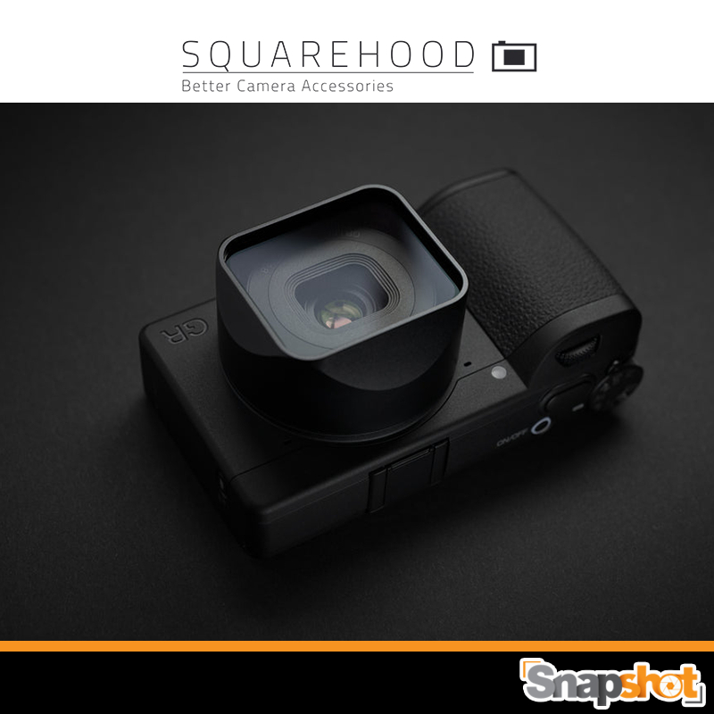 Squarehood Ricoh GRIV V2 Glass Lens Hood (Clear / Haze) เลนส์ฮูด สำหรับ กล้อง Ricoh GRIV GR4 GR 4 ปร