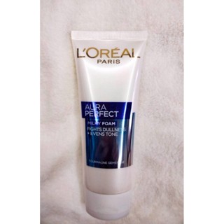 โฟมล้างหน้าลอรีอัลออร่า ไวท์เพอร์เฟ็คท์ มิวค์กี 100ml. ของแท…