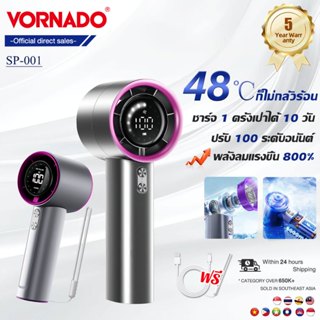 [รับประกัน 5 ปี] พัดลมพกพา จอแสดงผล LED ปรับ 100 ระดับอนันต์…