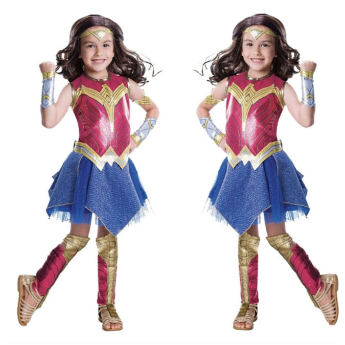 ชุดแฟนซี วันเดอร์วูเเมน เด็ก ฮีโร่หญิง ชุดเด็กการแสดง คอสเพลย์ Wonder Woman Hero Fancy Costume / Kid