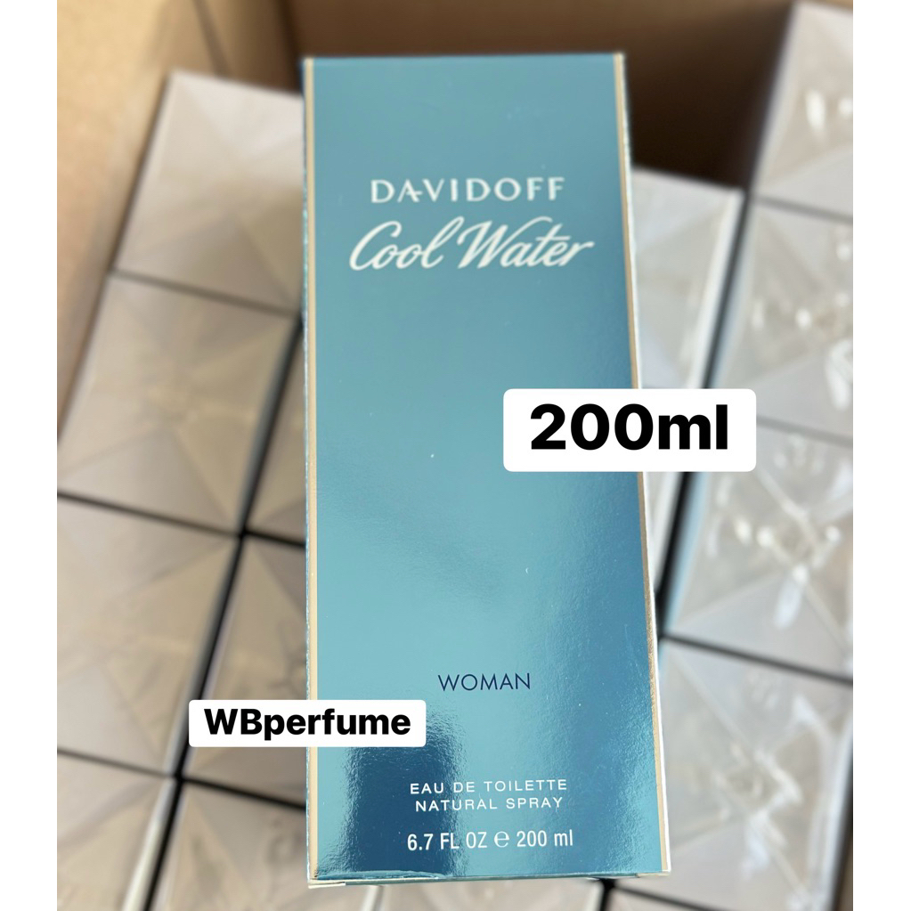 200ml น้ำหอม Davidoff cool water women 200ml