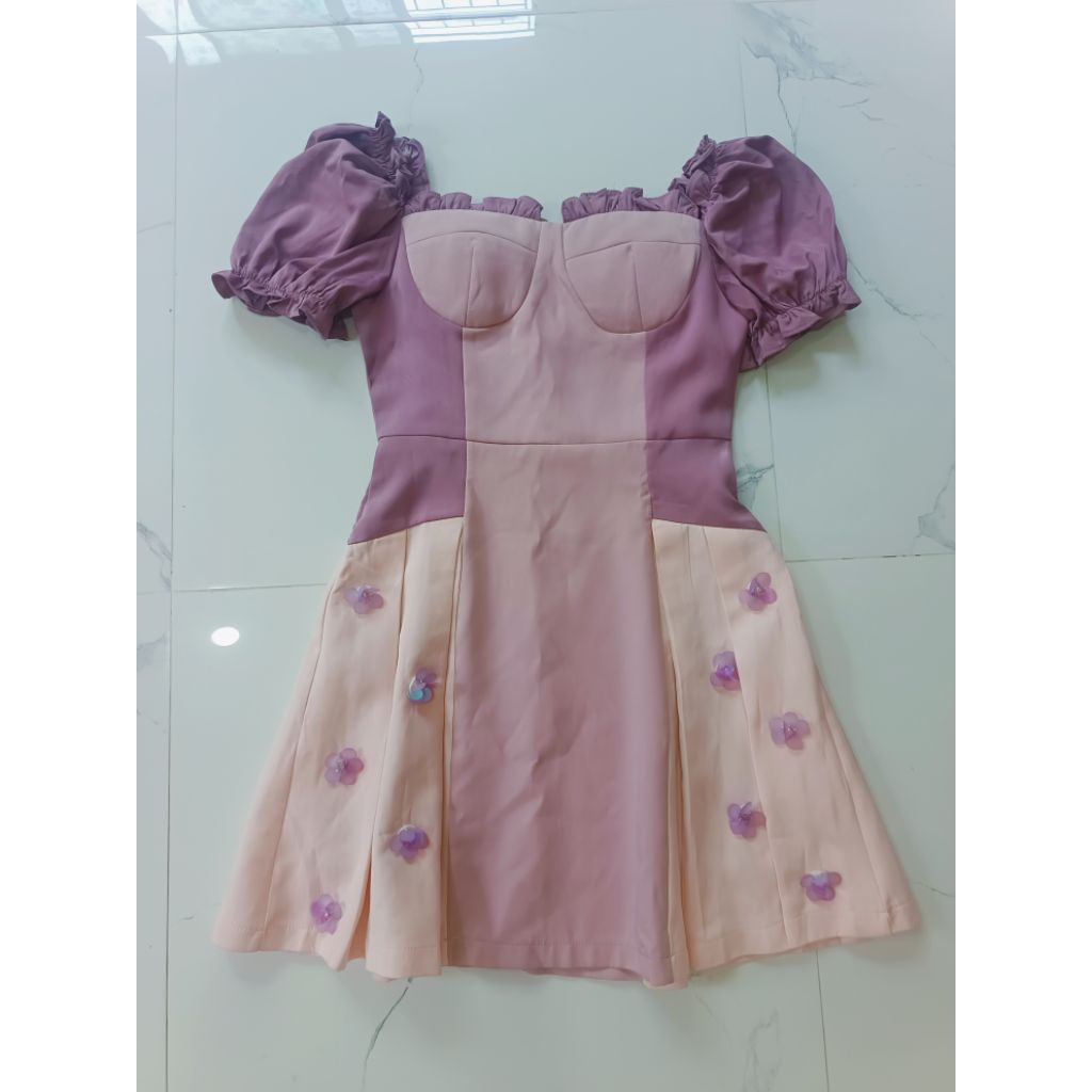 ชุดเดรสมือสองงานป้ายmaria diamond size m