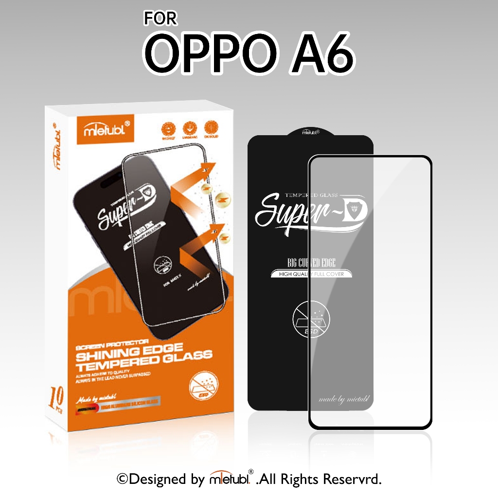 กระจกนิรภัย ฟิล์มไฮโดรเจล Mietubl For OPPO A6 เต็มจอ