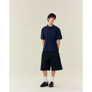 S26MD SMILEYHOUND CUT-OUT LOGO POCKET POLO