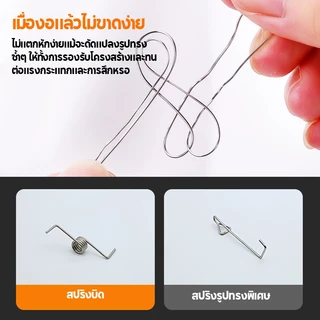 304 ลวดลวดสแตนเลส 0.3-0.8 มม. ลวดเหล็กลวดสแตนเลสบางนุ่ม กันสนิม แข็งแรงทนทาน สำหรับทำเครื่องประดับ DIY ตกแต่งบ้าน
