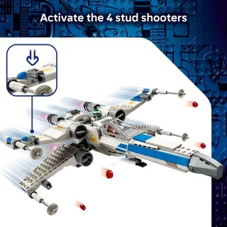 LEGO Star Wars 75460 New Republic X-Wing Starfighter (558 Pieces), Building Blocks, Kids Toy
