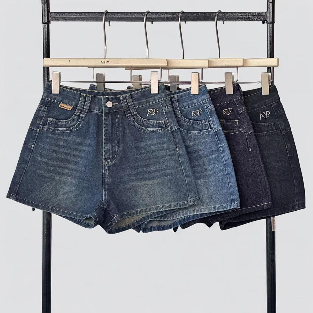 Atipashop - Daily Wear Short Jeans (#ATP607) | กางเกงยีนส์ขาสั้น ดีเทลปัก Atipa
