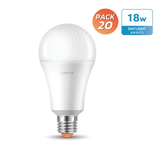 【ยกแพ็ก 20 หลอด】LAMPTAN หลอดไฟถนอมสายตา LED BULB EYES CARE VISON+ ขั้ว E27