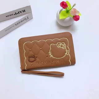 M37#กระเป๋าสตางค์ราคาถูก ！กระเป๋าสตางค์ใบกลางมีช่วงใส่บัตรงทั้งหมด4ช่อง 📌วัดสุด:หนังPU รุ่นใหม่มีสายคล้องมือทุกใบค่ะ