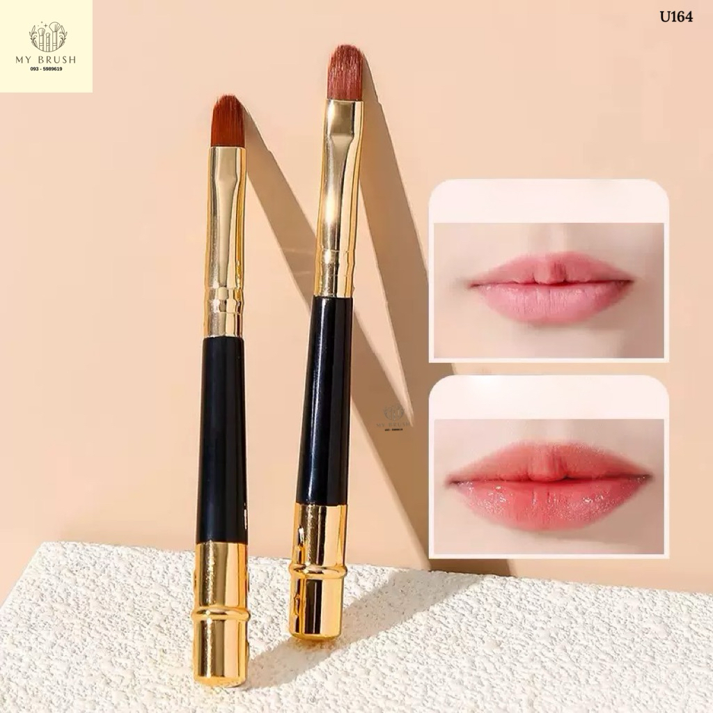 พร้อมส่ง Makeupbrush แปรงลิป Lip มีฝา เบลนปาก แปรงแต่งหน้า U164
