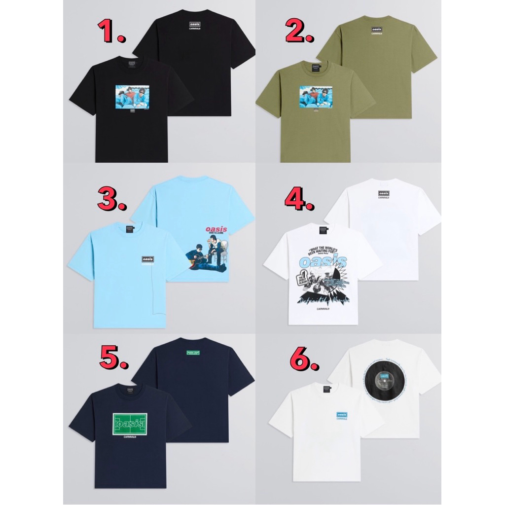 [พร้อมส่ง ของแท้💯%] เสื้อยืดทรง OVS CARNIVAL® x Oasis Collection