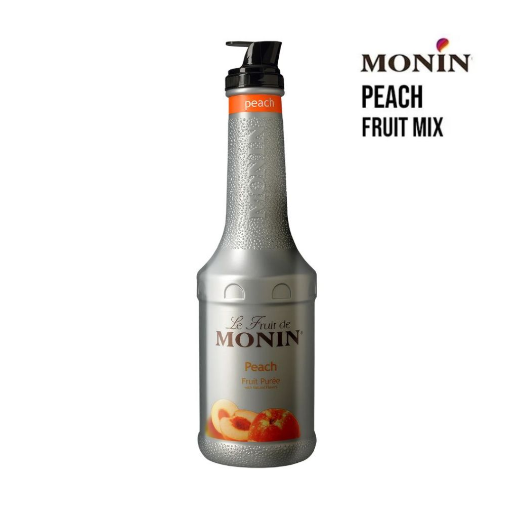 MONIN Peach Fruit Mix 1000 ML. | EXP : 18/Nov/2026 โมนิน พีช ฟรุ๊ตมิกซ์ 1000 มล. โมนิน เพียวเร่