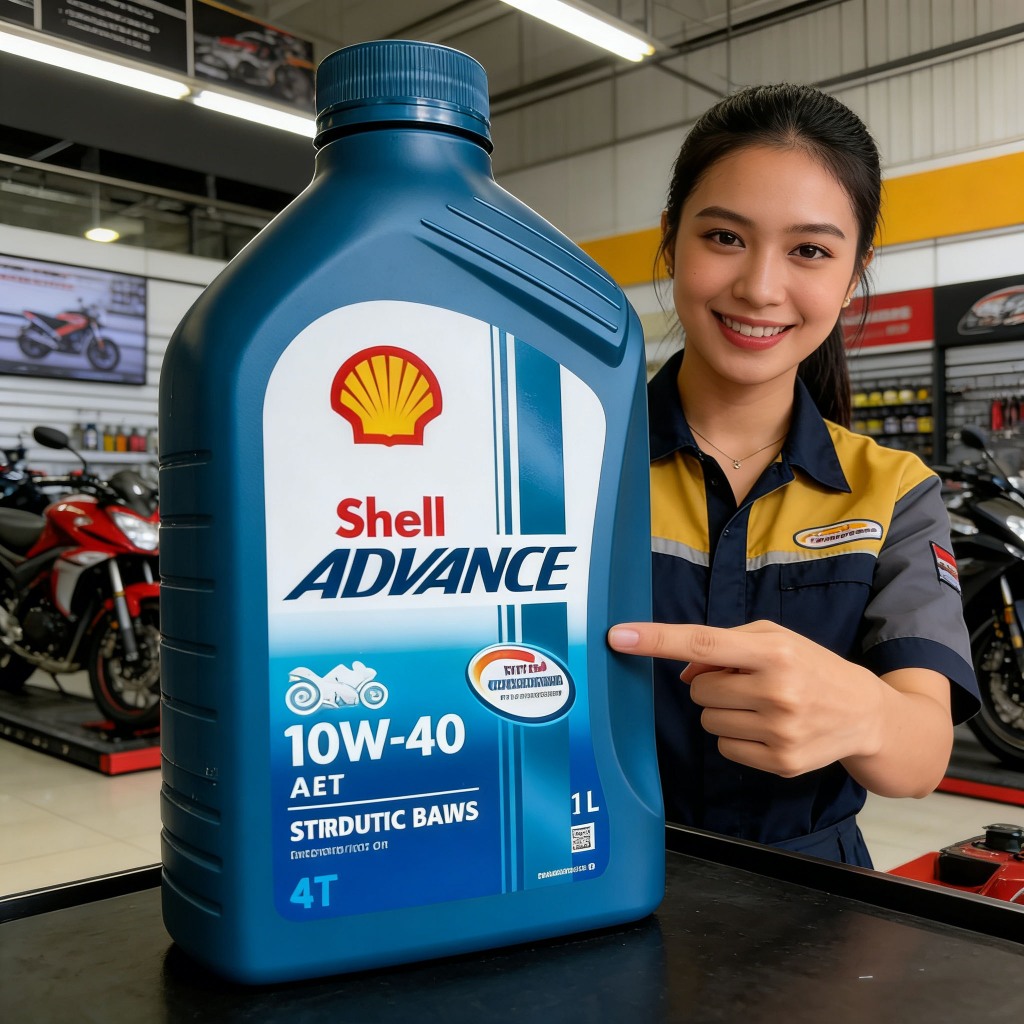1L-SHELL ANDVNCE 10w40 AX7 motor oil น้ำมันเครื่องจักรสำหรับรถจักรยานยนต์ระดับกลางถึงสูง