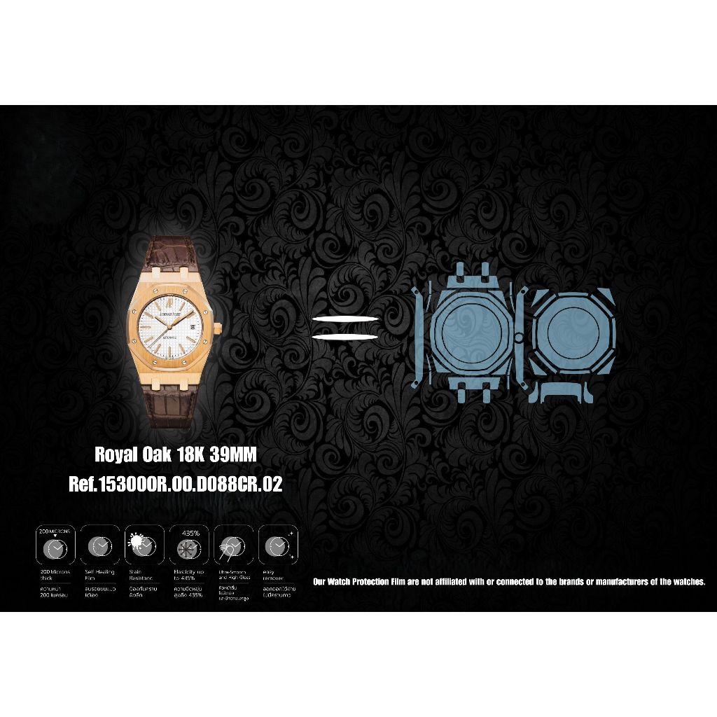 ฟิล์มป้องกันรอยนาฬิกา Watch Protection Film for Audemars Piguet Royal Oak 18K 39MM Ref.15300OR.OO.D0