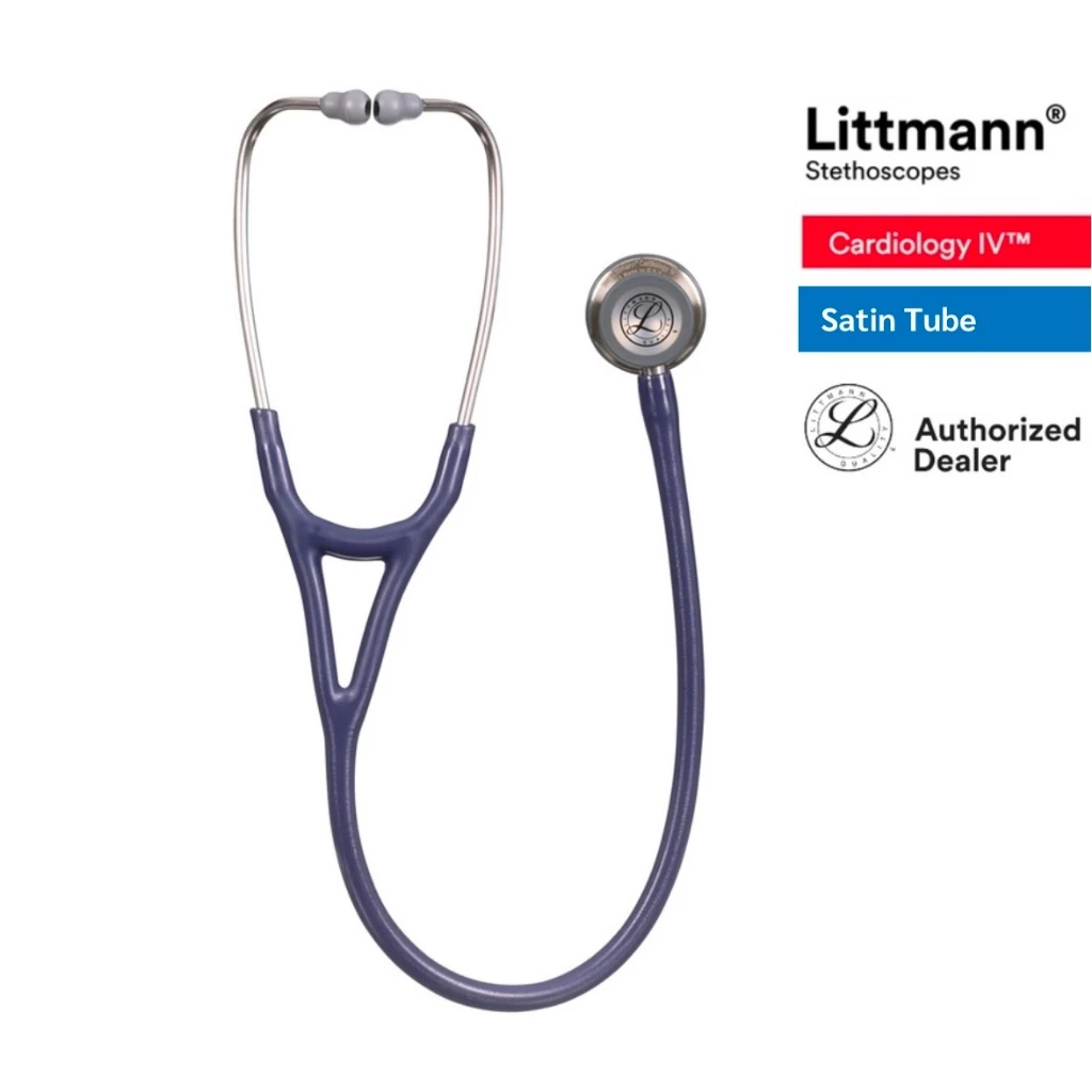 Littmann Cardiology IV Stethoscope, 27 inch, #6187C (Midnight Blue Tube, Satin Tube)