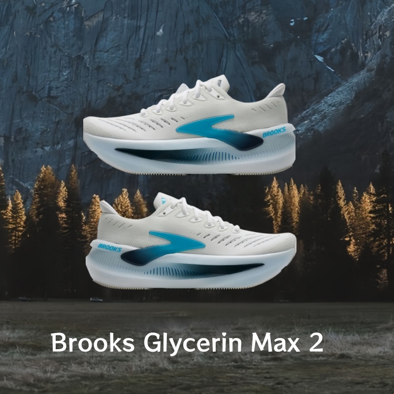 Brooks Glycerin Max 2  White Blue