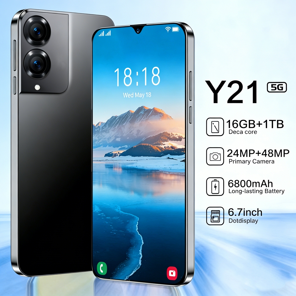 【ของแท้100%】2026 ใหม Y21 5G 7.5นิ้ว โทรศัพท์มือถือ รองรับ2ซิม Smartphone 4G/5G แรม16GB รอม1TB โทรศัพ