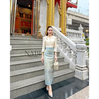 Nabi ชุดผ้าไทยแฟชั่นใส่ไปวัดทำบุญ