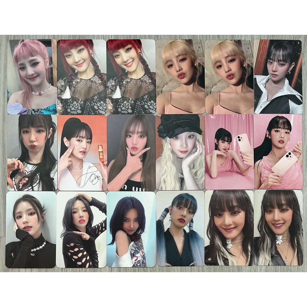 การ์ด (G)I-DLE, I-DLE : DUMDi, I BURN, HER, QQ MUSIC, Skintific, MAJOR, We Are, Oppo, I Never Die พร้อมส่ง
