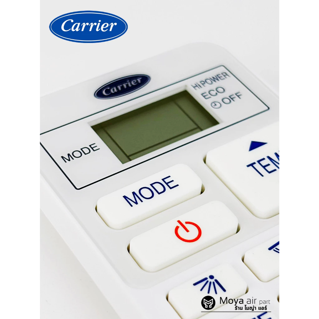รีโมทแอร์แคเรีย CARRIER รหัส 43T6V694 ( WC-UA04NE ) รีโมทคอนโทรล แอร์แคเรียร์ แท้จากศูนย์ฯ ตรงรุ่น 42TSGS013 , TEVGB013
