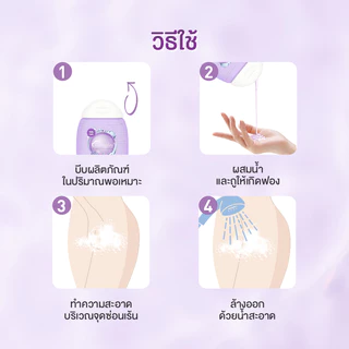 เจลทำความสะอาดบริเวณอวัยวะเพศสำหรับผู้หญิง Cottonday ขนาด 150 มิลลิลิตร