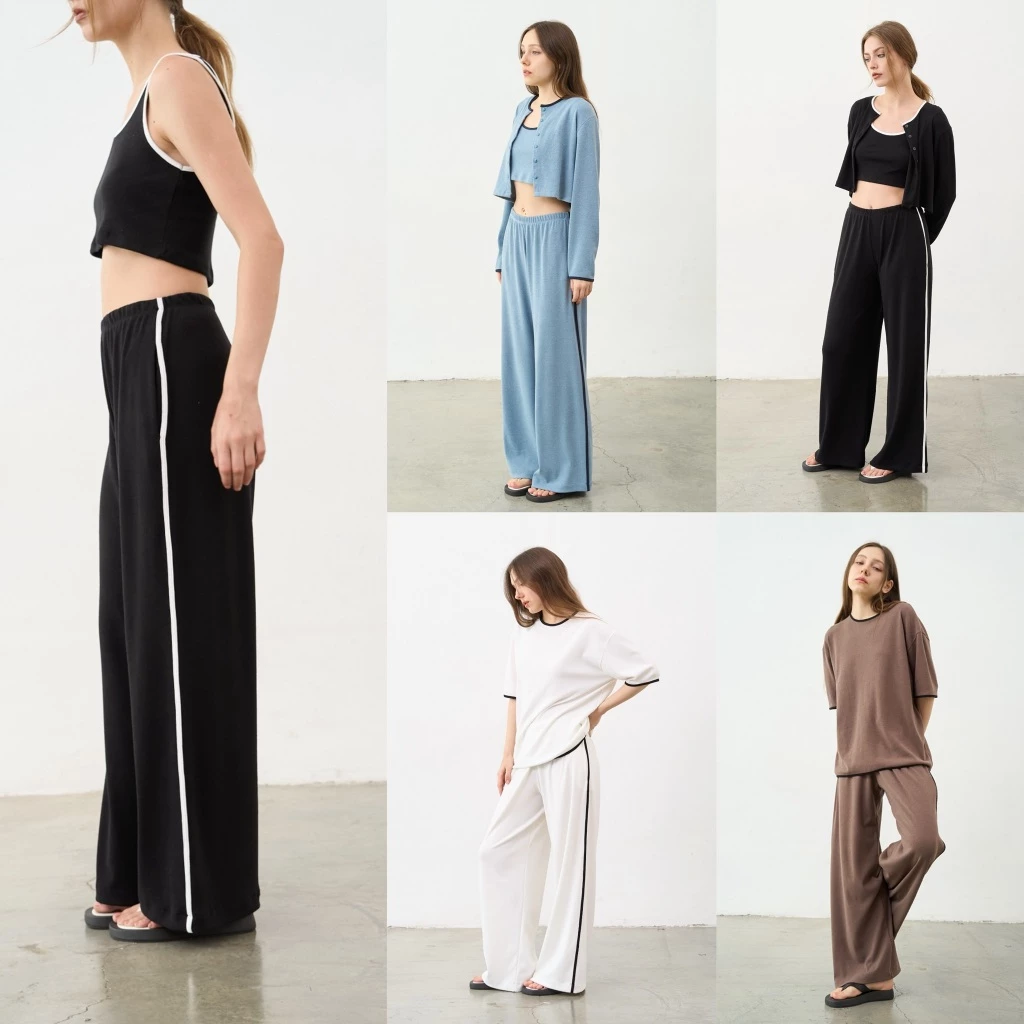 picht Hem Knit Flow track pants กางเกงขายาว