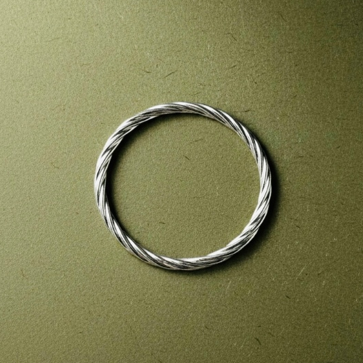 Pachasilver | กำไลเงินเเกลียวเกลี้ยง กำไลเงินแท้ กำไลเงิน กำไลข้อมือเงิน กำไลเกลี้ยง กำไลมินิมอล สร้อยเงิน เครื่องประดับ