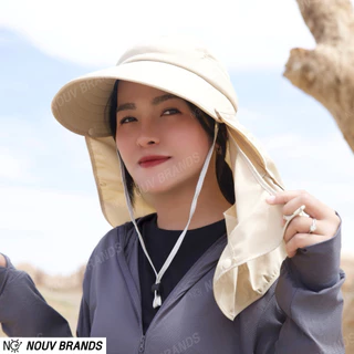 หมวกกันแดด กันรังสียูวี ใส่ได้ 4 แบบ ระบายอากาศได้ UPF40 nouv brands