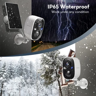 MeeGoo WiFi Wireless Camera กล้องวงจรปิดไร้สาย Outdoorกันน้ำIP65 แบตเตอรี่ในตัว Night Vision PIR