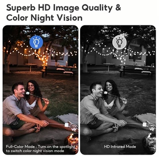 MeeGoo WiFi Wireless Camera กล้องวงจรปิดไร้สาย Outdoorกันน้ำIP65 แบตเตอรี่ในตัว Night Vision PIR