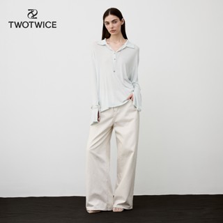 Twotwice - Afternoon Lounge Polo *สี White พร้อมส่งภายใน 7 ว…