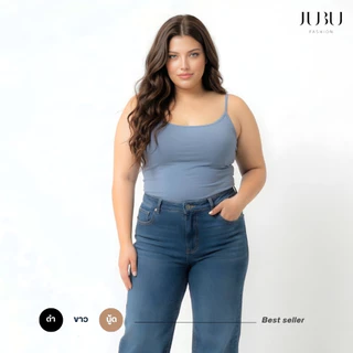 JUBUFASHION เสื้อซับในสายเดี่ยว (ไม่มีฟองน้ำ) เสื้อสาวอวบ ผ้าเรย่อน ใส่สบาย อก35-50นิ้ว ส่งด่วน#481