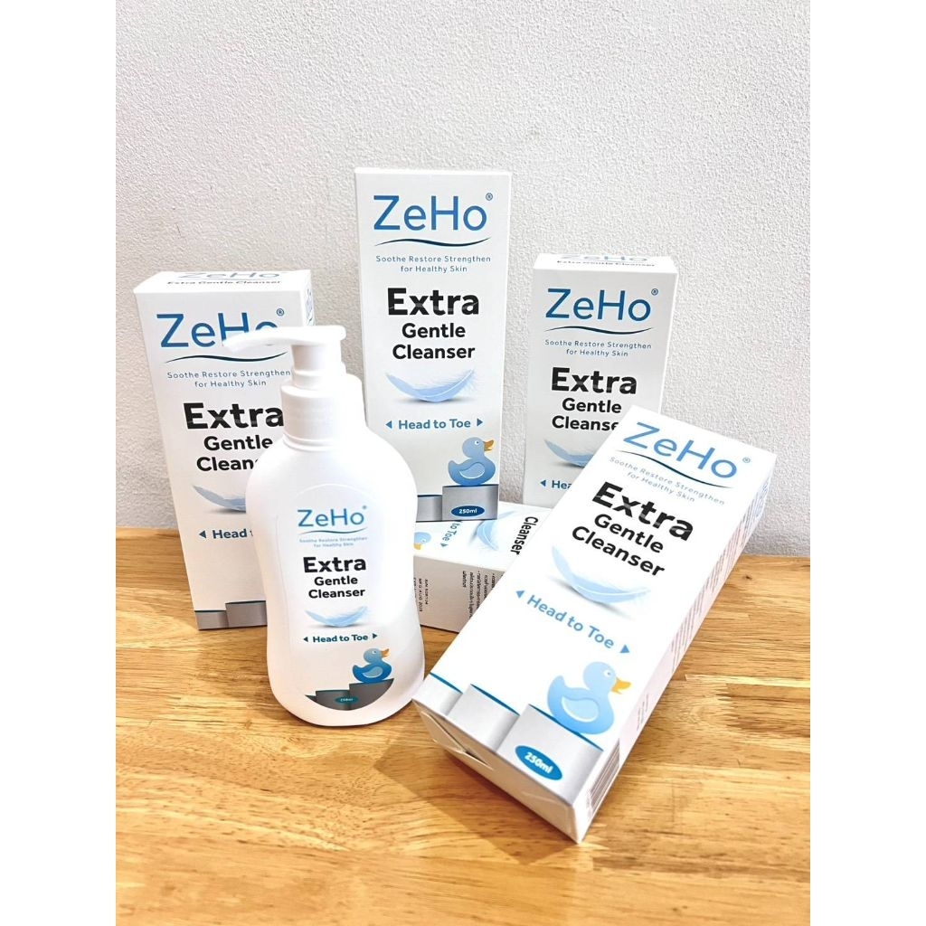 ZEHO EXTRA GENTLE CLEANSER 250ML.หมดอายุ2027ผลิตภัณฑ์ทำความสะอาดผิวหน้าและผิวกาย
