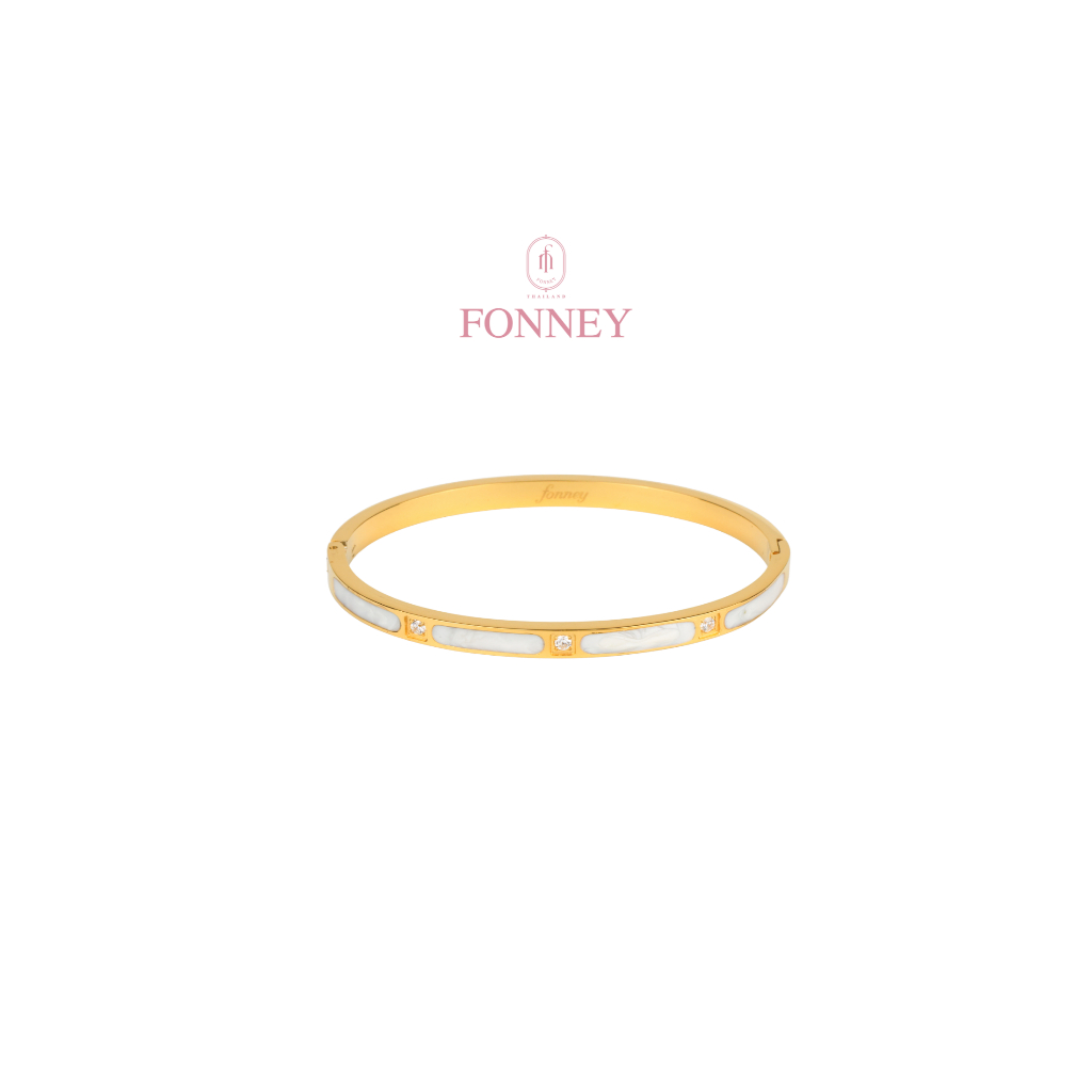 BL-23 NEW-Fonney กำไลสแตนเลสไม่ลอก ไม่ดำ