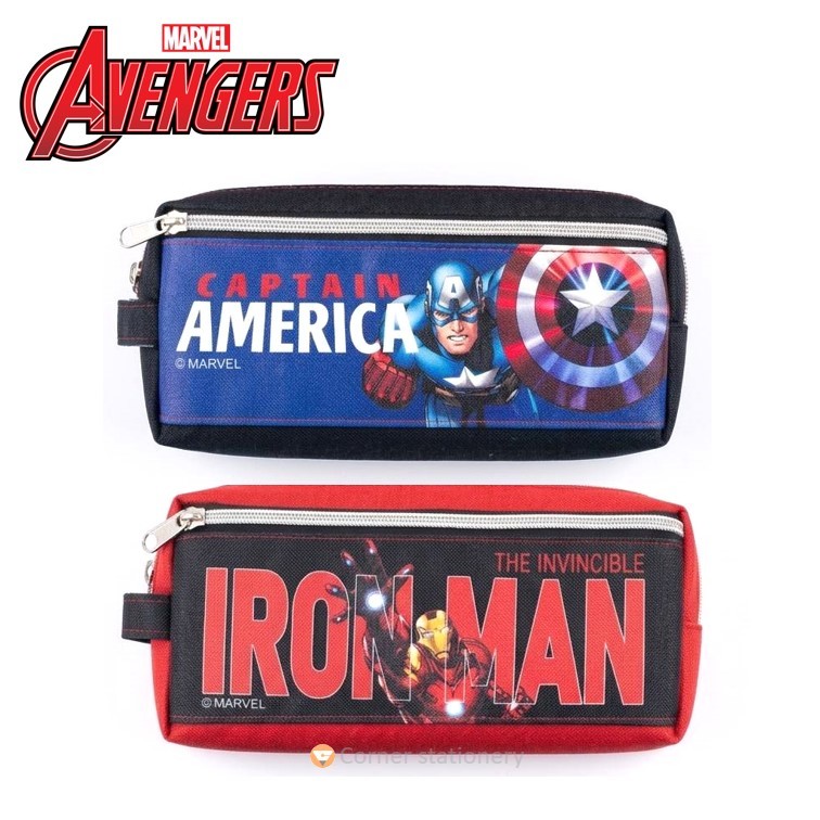 กระเป๋าดินสอ Avenger อเวนเจอร์ 2 ซิป ลิขสิทธิ์แท้ MARVEL ขนาด 11x22 ซม.รุ่น AVG-1003 (Pencil Bag)
