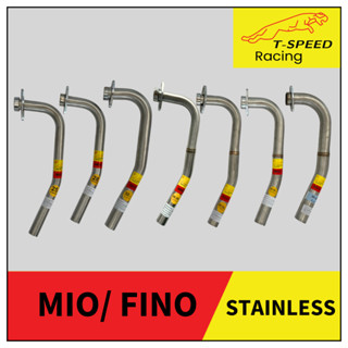 [ฟรีประเก็นปากท่อ] คอท่อ Yamaha Mio Fino สแตนเลส 304 Size 25…