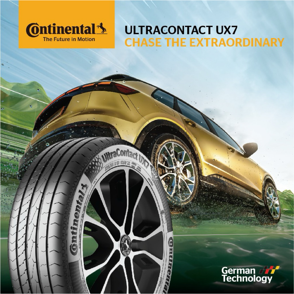 Continental ขนาด 215/55R18 รุ่น UltraContact UX7 ปี2026 ขอบ18 นิ้ว จำนวน 1 เส้น ยางรถยนต์ รถSUV รถEV