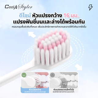 [3แถม1]CoolAstylerแปรงสีฟัน หัวแปรงบางพิเศษ3MMใช้สบาย กว้าง16MMแปรงไว ขนแปรงPedexเยอรมันไม่บาดเหงือก