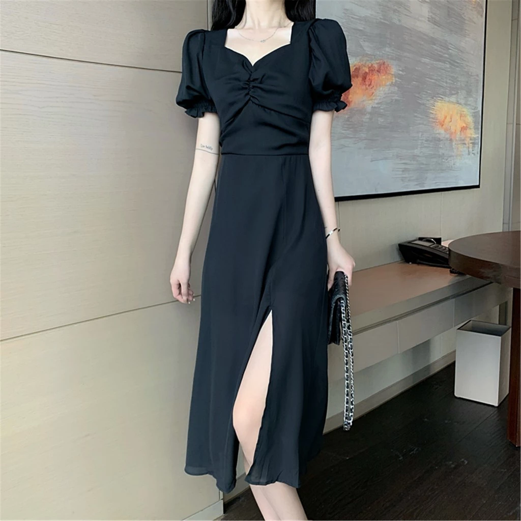 summeroutfits  foryou ผู้หญิง  เดรสสีแดง น่ารักหวานละมุน เรียบหรู satindress  viral elegantdress🌹 thumbnail 10