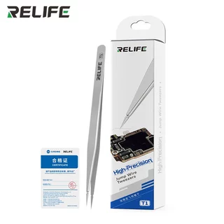 แหนบ RELIFE T1 High-precision jump-wire tweezers แหนบต่อสาย ความแม่นยำสูง