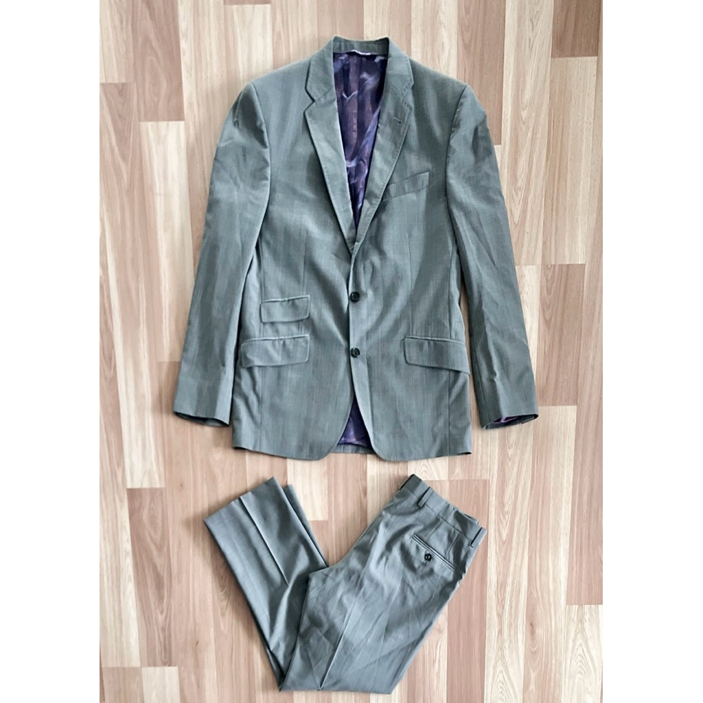 Ted baker london ชุดสูท สีเทา