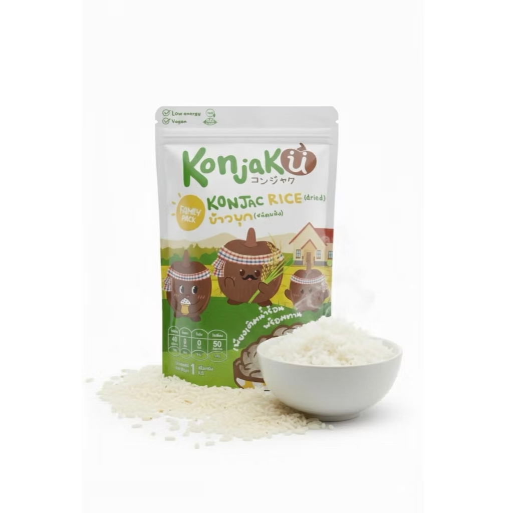 Konjaku คอนจาคุ ข้าวบุก (ชนิดแห้ง) (1 กิโล) พร้อมทานเพียงเติมน้ำร้อน