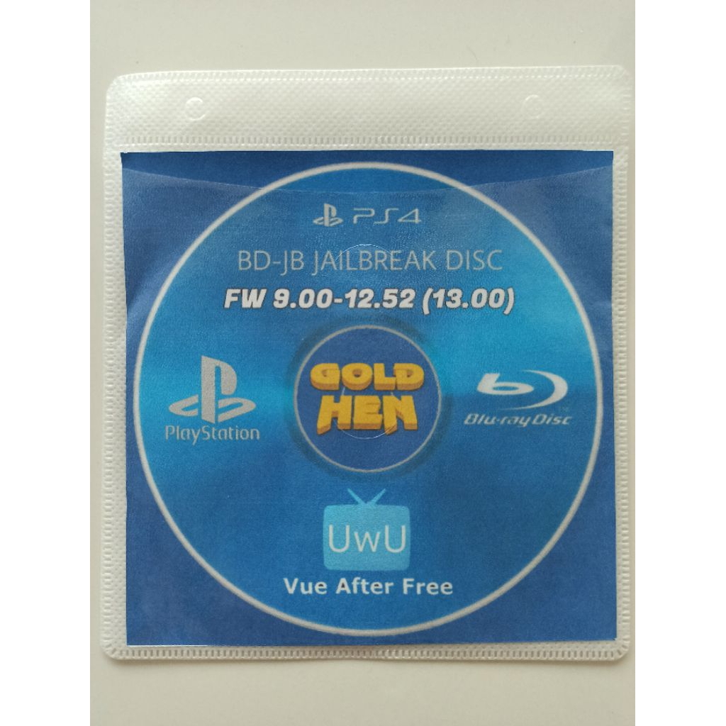 PS4 Accessories : แผ่น BD-JB GoldHen Loader ใช้สำหรับ PS4 fw9.00-12.52 เจลง่าย ไม่ยุ่งยาก