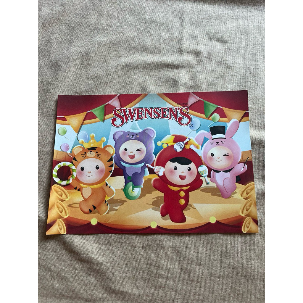 แผ่นระบายสี                              swensens