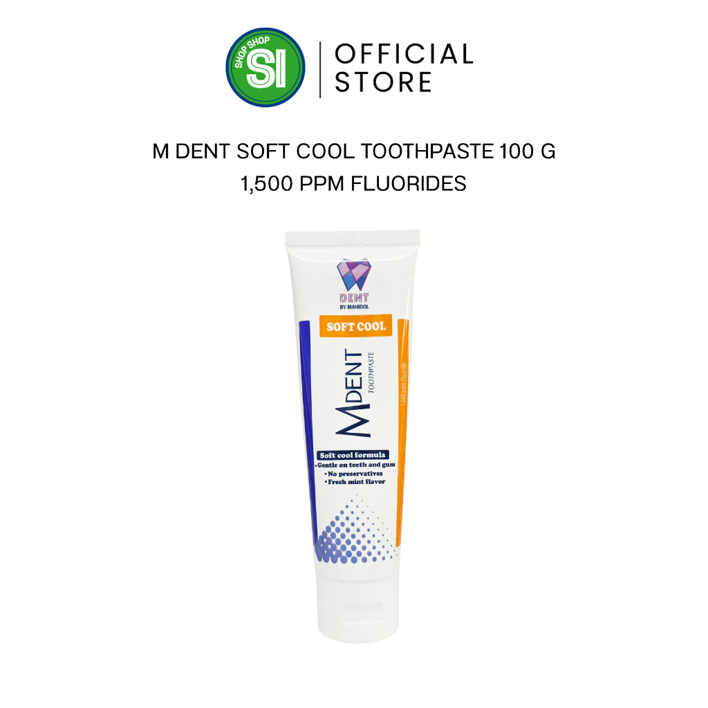 M Dent Soft Cool by Mahidol 100 g | ยาสีฟัน เอ็ม เด็นท์ ซอฟท์ คูล 100 กรัม