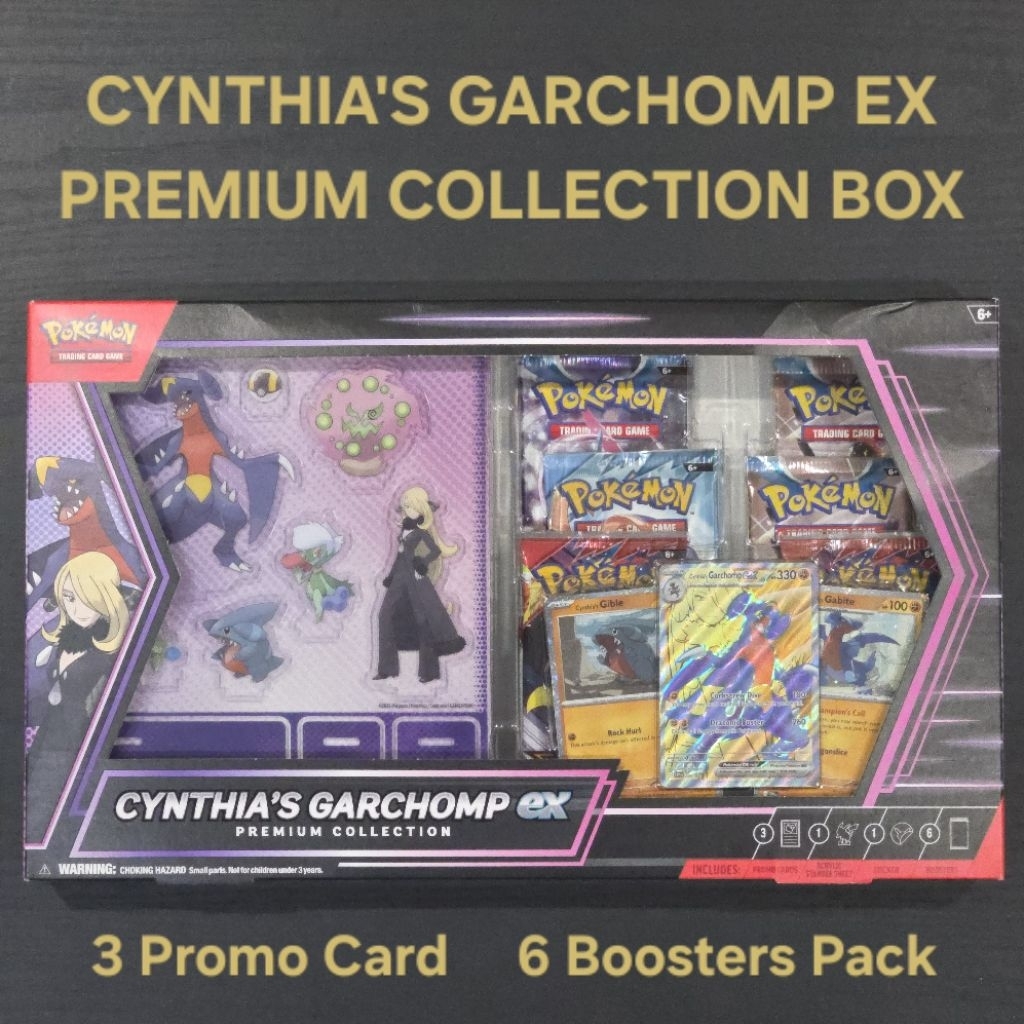 กล่อง Pokemon​ Cynthia's Garchomp EX Premium Collection Box