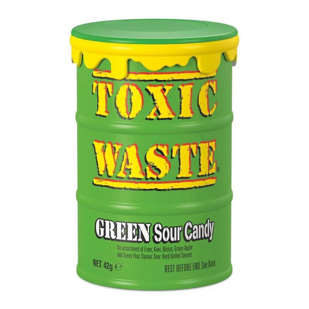Toxic Waste Green Sour Candy 42g