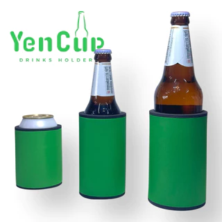ปลอกเก็บความเย็น ปลอกเบียร์ สีล้วน สีสวย สดใส แพ็ค 12 ชิ้น มี 7 สี 4 ไซส์ Stubby holder
