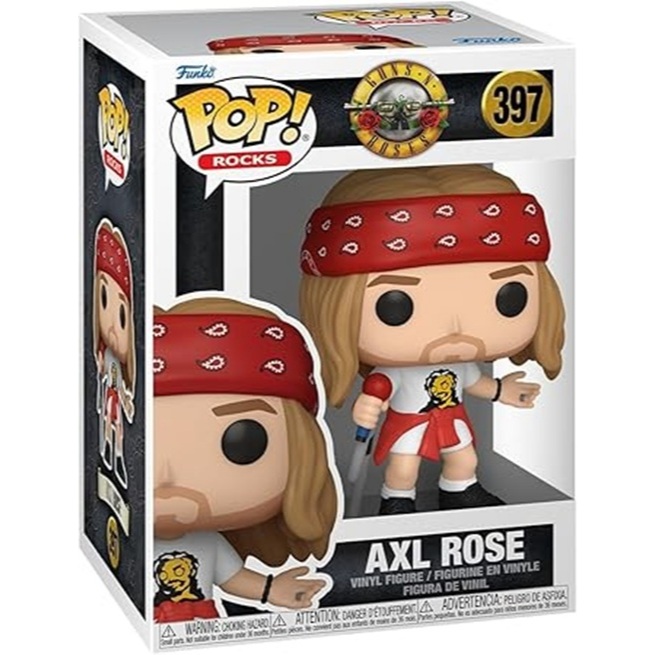 Guns N' Roses Axl Rose Bandana Figure Funko Pop! Axl Rose (1992) w/ CH GnR Funko